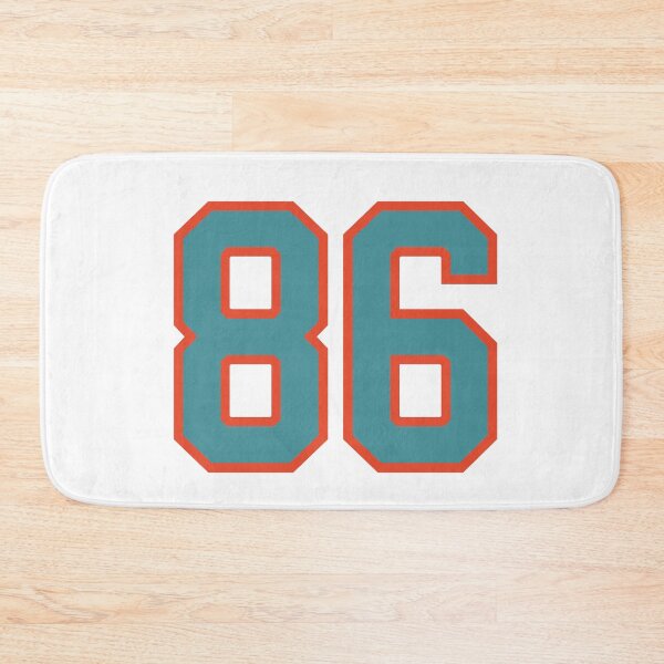 Item preview, 86 number, aqua orange lucky sports eighty six designed and sold by ArtIsParty.