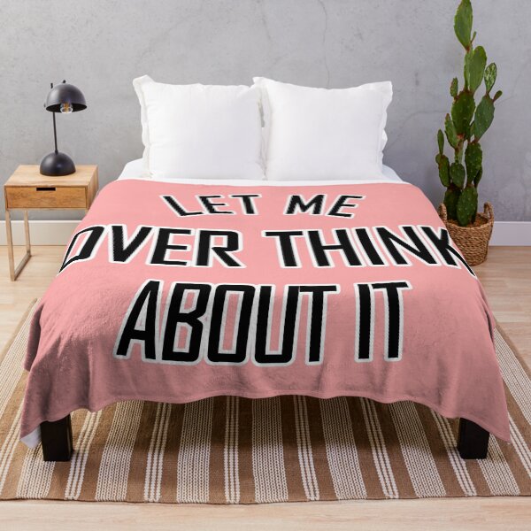 Item preview, Let me over think about it light pink designed and sold by DemonicGloom.