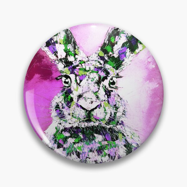 Item preview, Bunny, Pop Art, edited oil painting by Marina Daniluka designed and sold by MariDaniArt.