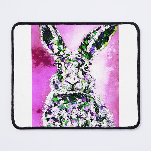 Item preview, Bunny, Pop Art, edited oil painting by Marina Daniluka designed and sold by MariDaniArt.