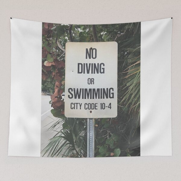 Item preview, No Diving or Swimming designed and sold by houseplantbabe.