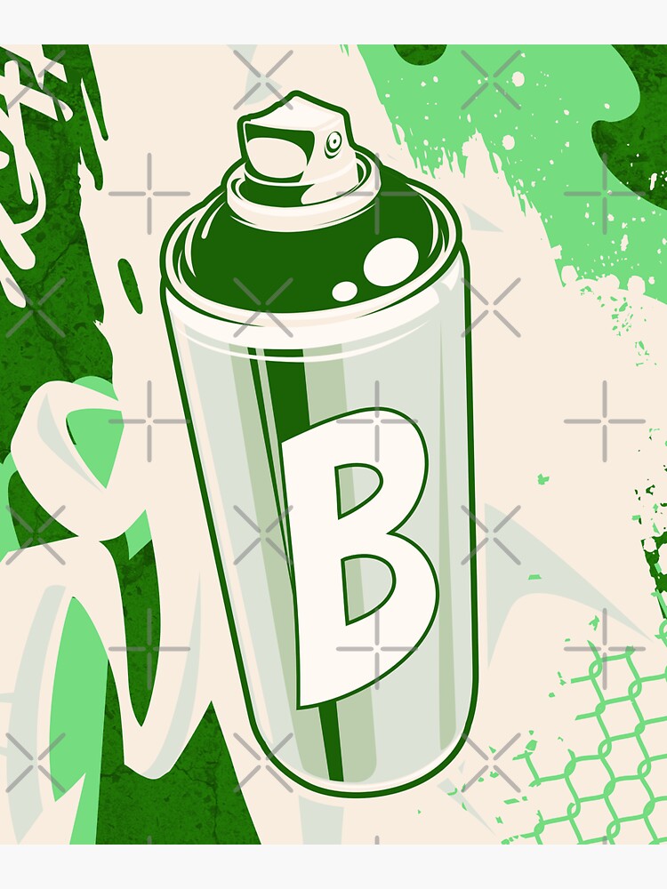 "Letter B Graffiti | Spray Job" Sticker For Sale By M2mdoh | Redbubble