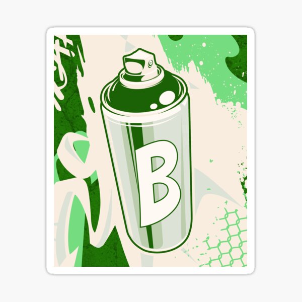 "Letter B Graffiti | Spray Job" Sticker For Sale By M2mdoh | Redbubble