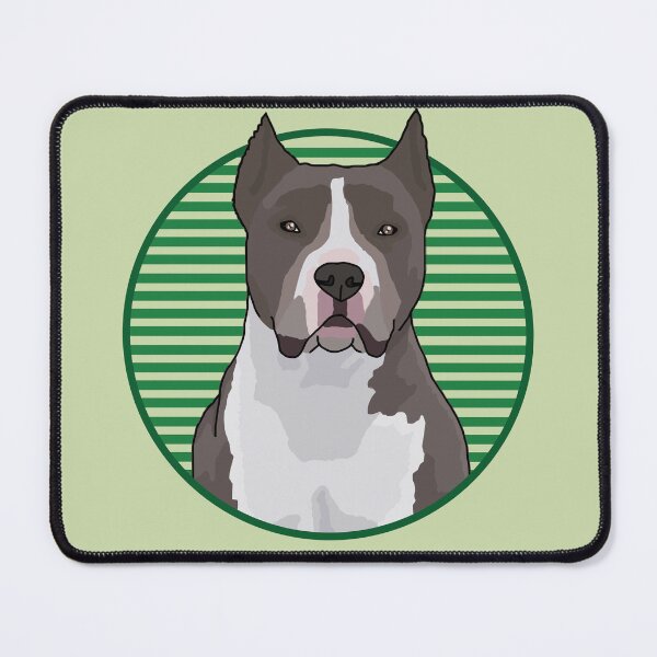 Item preview, Pitbull dog w/ Green stripped circle designed and sold by AdoptNFTPets.