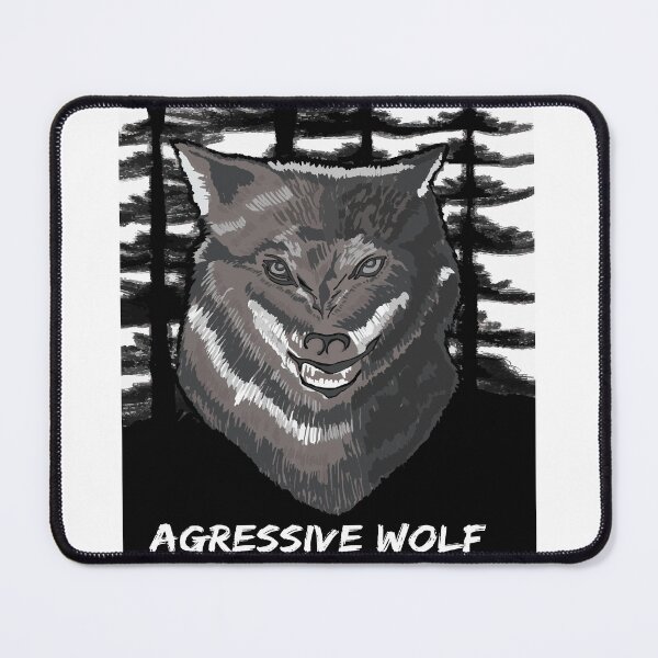 Item preview, aggressive wolf designed and sold by Dansttudio ..