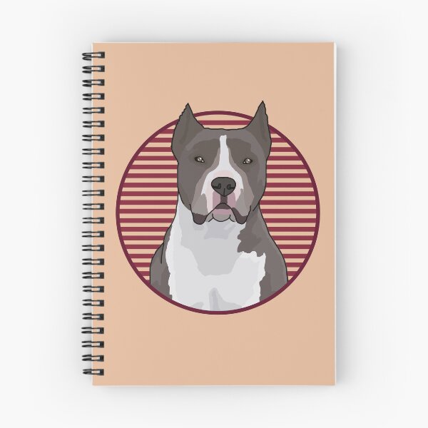 Item preview, Pitbull dog w/ Red stripped circle designed and sold by AdoptNFTPets.