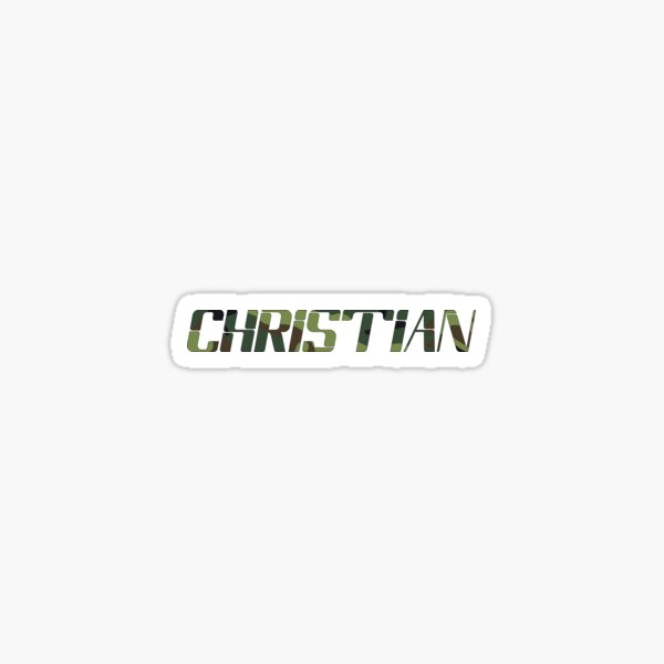  CHRISTIAN Name III My Name Is CHRISTIAN Typography Name Camo 