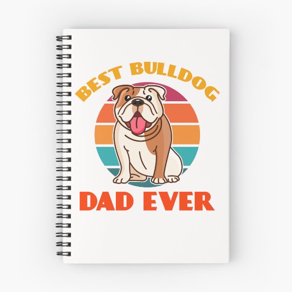 Item preview, Best Bulldog Dad Ever Fathers Day Dog puppy Lover Cute Sunser Retro designed and sold by Meteor77.