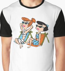 Die Familie Feuerstein Wilma und Betty in der Sonne Grafik T-Shirt