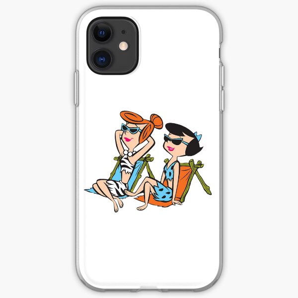 The Flintstones Wilma and Betty in the Sun iPhone Soft Case