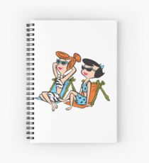 Die Familie Feuerstein Wilma und Betty in der Sonne Spiralblock