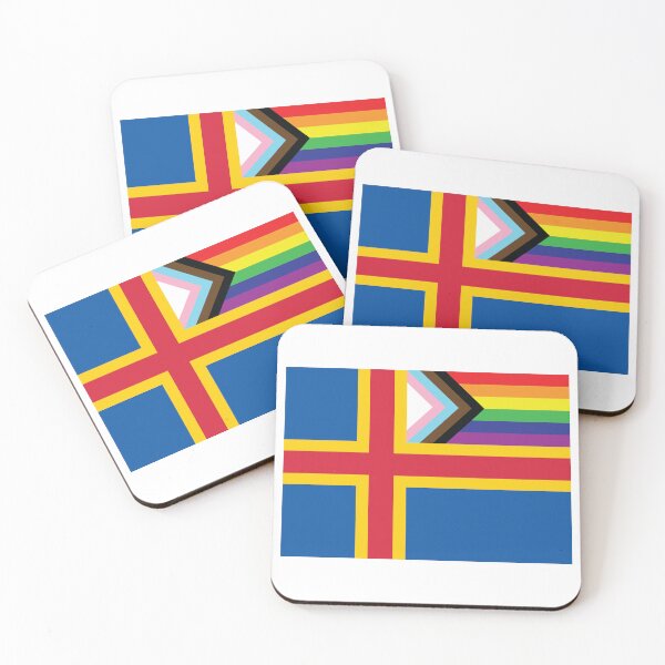 Item preview, Åland [Rainbow flags] designed and sold by lazarusheart.