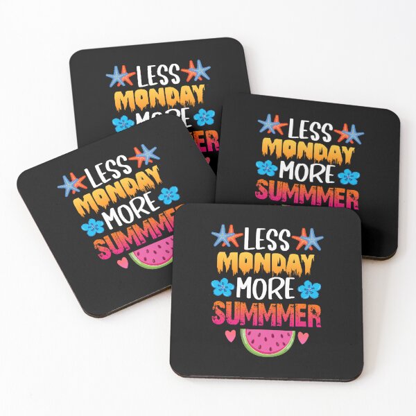 Item preview, LESS MONDAY MORE SUMMER Sticker designed and sold by OlgaHarvey.