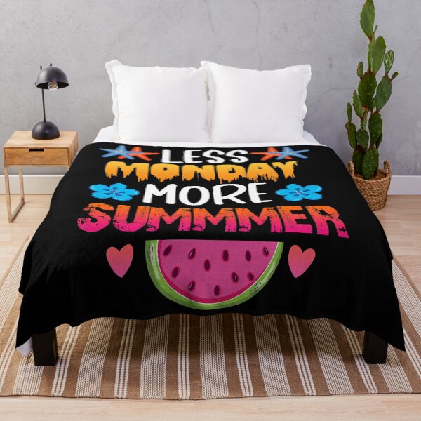 Item preview, LESS MONDAY MORE SUMMER Sticker designed and sold by OlgaHarvey.