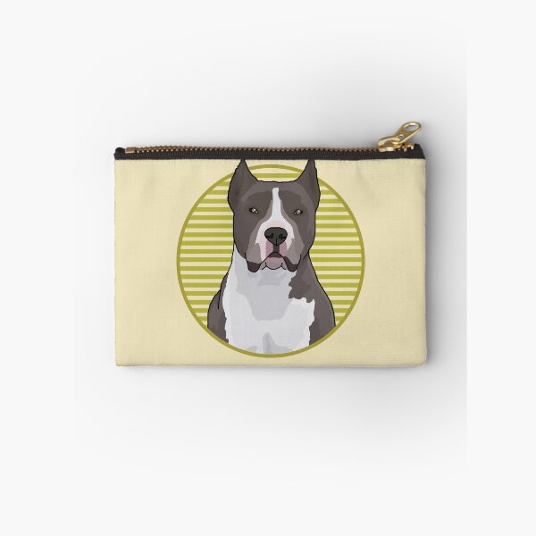 Item preview, Pitbull dog w/ Yellow stripped circle designed and sold by AdoptNFTPets.