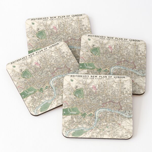 Item preview, Whitbread's new plan of London: drawn from authentic survey (1853) by J. Whitbread designed and sold by UnicornFlamingo.