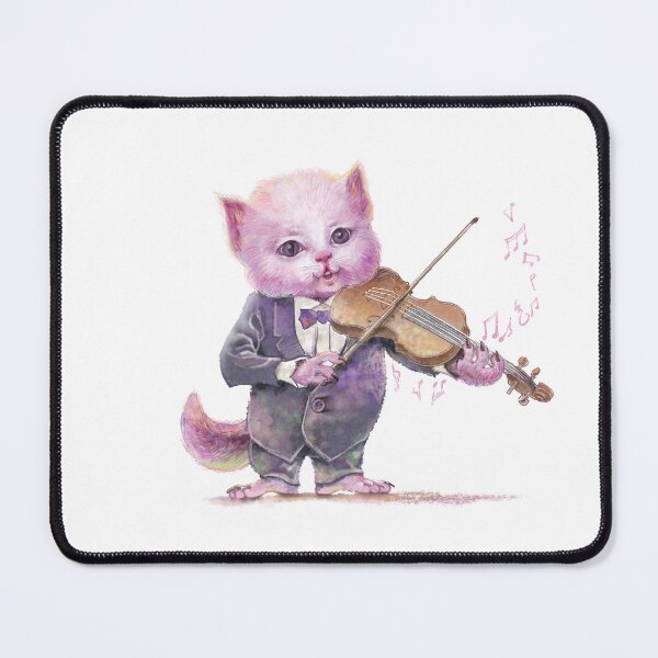 Item preview, to fall for the violin music played by a pink cat designed and sold by artredstar.