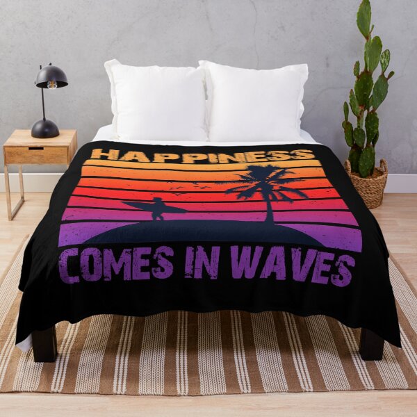 Item preview, HAPPINESS COMES IN WAVES Sticker designed and sold by OlgaHarvey.