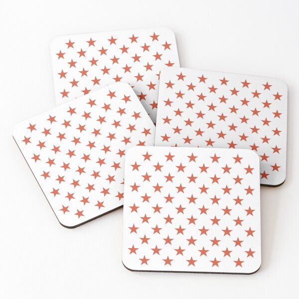 Item preview, Small TENNIS COURT CLAY and WHITE STARS  designed and sold by RachelMacht.