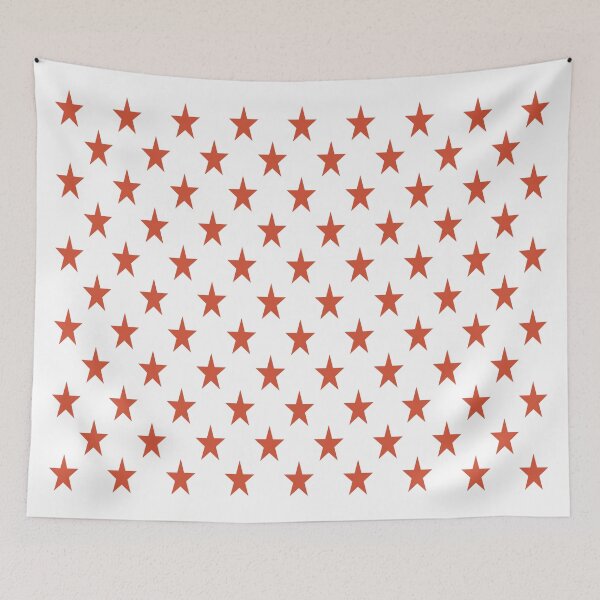 Item preview, Small TENNIS COURT CLAY and WHITE STARS  designed and sold by RachelMacht.