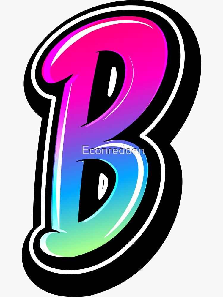 "Graffiti Letters - Letter B Graffiti Style Street Art Cool Graphic ...