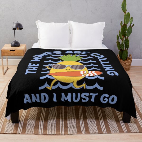Item preview, The Waves Are Calling And I Must Go - Funny Pineapple Surfing designed and sold by ttttee.
