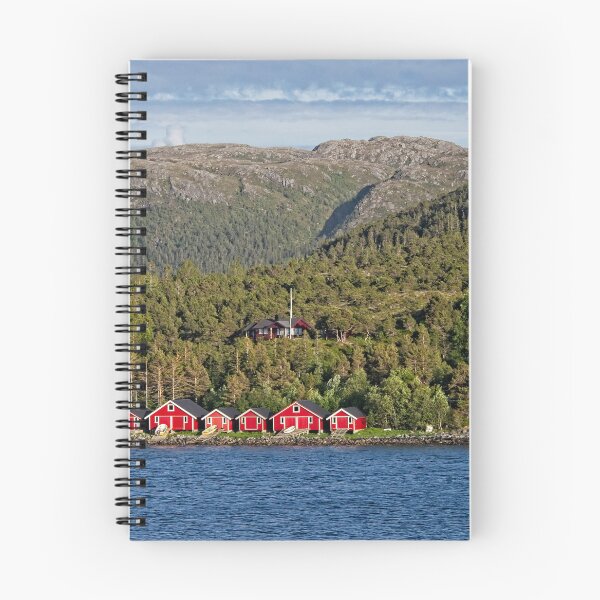Item preview, Red Boathouses on Norway Coast designed and sold by Martyn R Arnold Fine Art Nature & Landscape Photography.