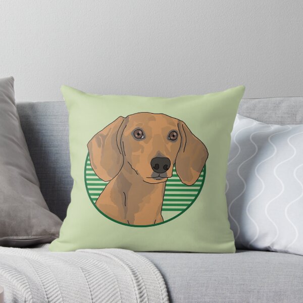 Item preview, Dachshund dog w/ Green stripped circle designed and sold by AdoptNFTPets.