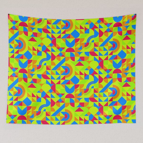 Item preview, geometric colorful patterns conceptual Art - Abstract Neo Geo graphic design designed and sold by Design Repo.