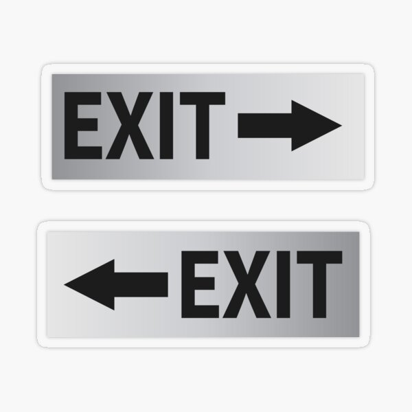 Sticker Pictogram/Egress Left 