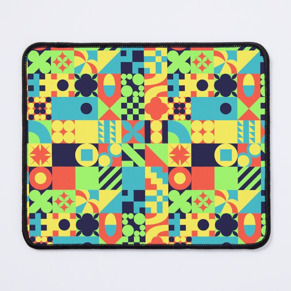 Item preview, Abstract geometric colorful pattern mosaic designed and sold by GreissDesign.