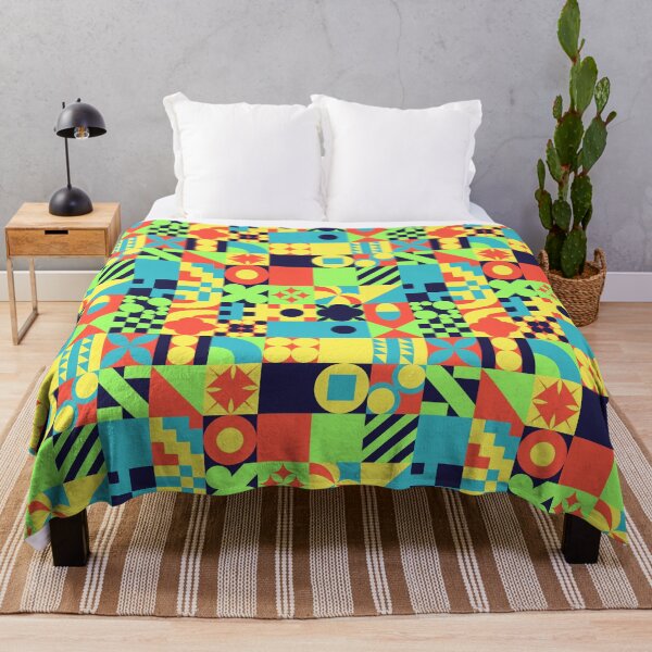 Item preview, Abstract geometric colorful pattern mosaic designed and sold by GreissDesign.