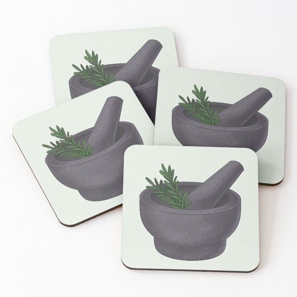 Item preview, Mortar and Pestle with Rosemary designed and sold by PlasmaCakes.