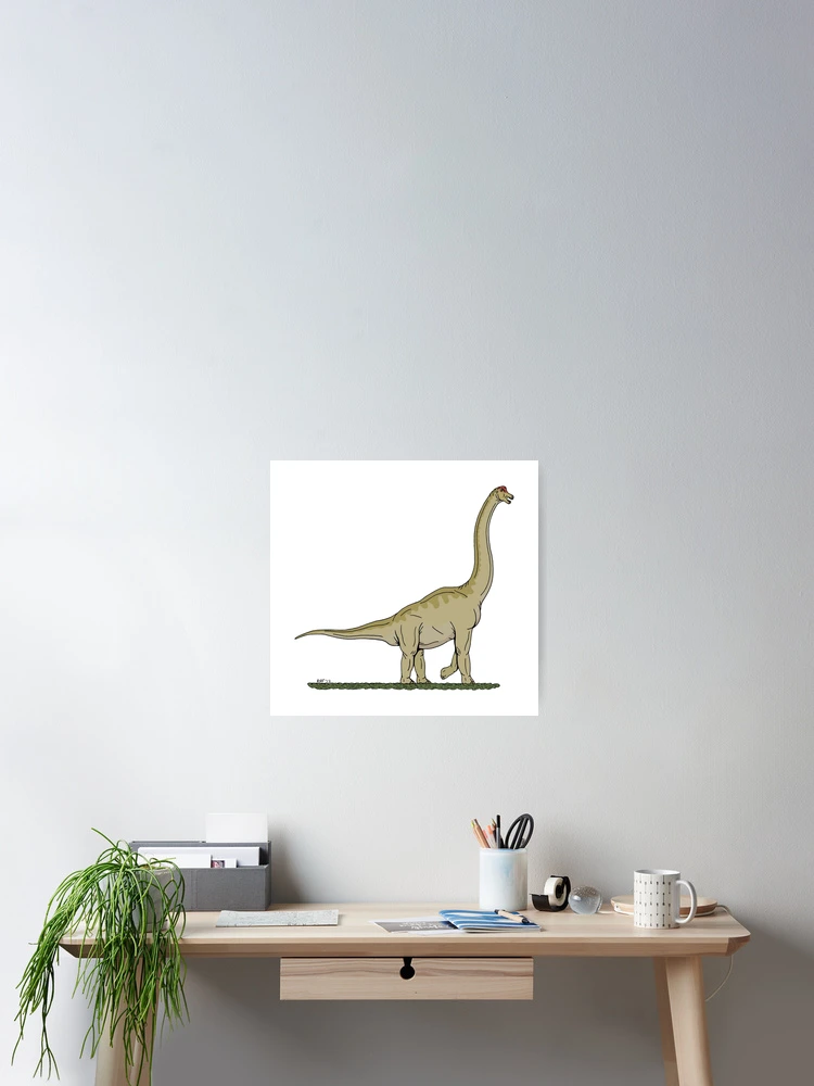 Thumbnail 2 of 3, Poster, Brachiosaurus designed and sold by Azure Lion Productions.