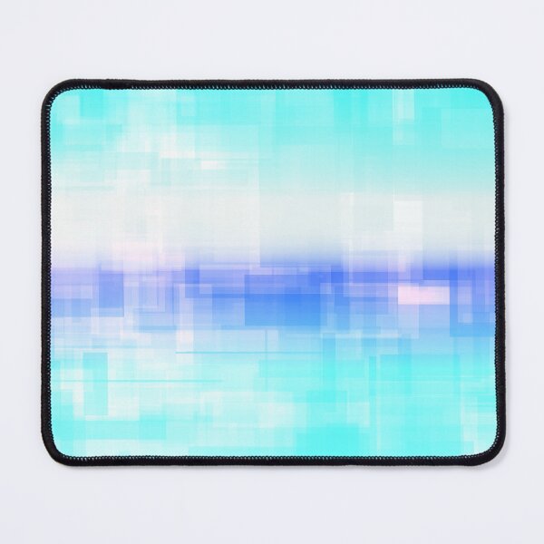 Item preview, STYLISH PAINT BLUE CYAN WHITE MARINE AQUA BLOCKISM. designed and sold by Ralek.