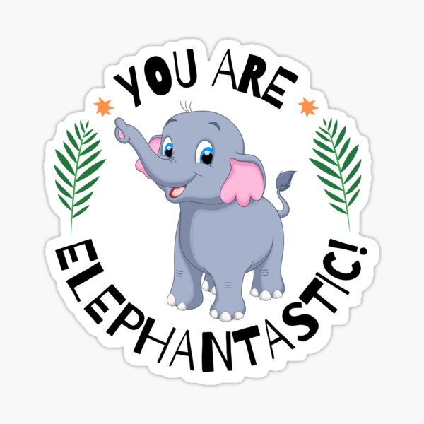 Elephant Gifts for Girls Elephant Lovers Love Elep' Sticker