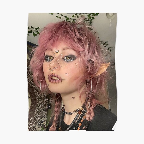 Emo Elf Fairy Goddess Poster For Sale By Emoartwork Redbubble