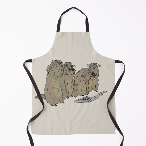 Item preview, groundhogs eating pizza designed and sold by tsiguidou.