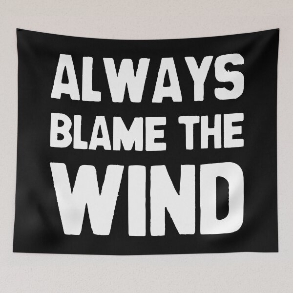 Item preview, Always blame the wind funny pickleball saying designed and sold by Statim.