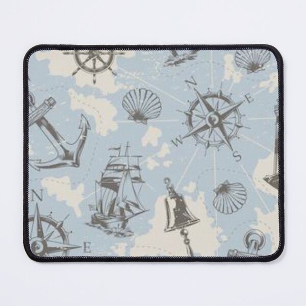 Item preview, Vintage nautical elements seamless pattern designed and sold by OneClothesCo.