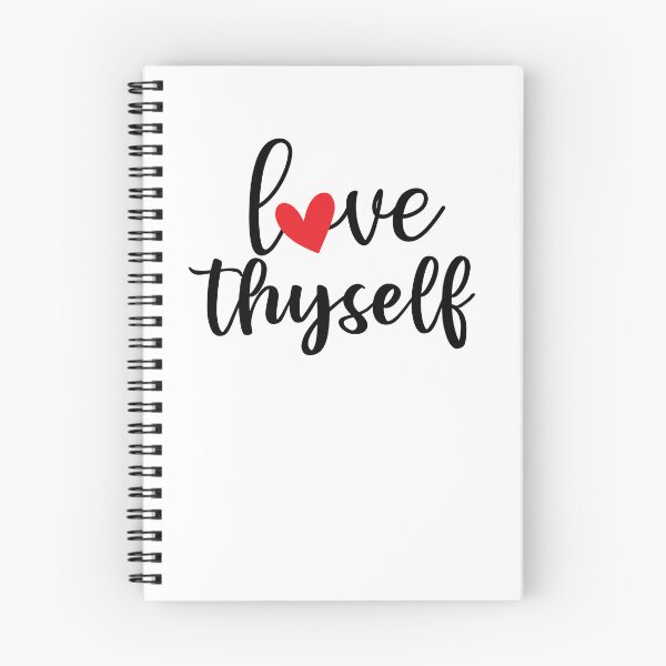 Item preview, Love Thyself Positive Affirmation Phrase designed and sold by MindfulMeta.