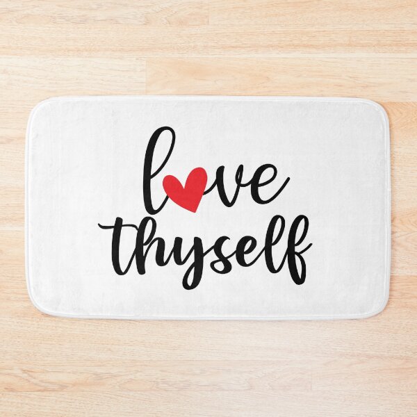 Item preview, Love Thyself Positive Affirmation Phrase designed and sold by MindfulMeta.