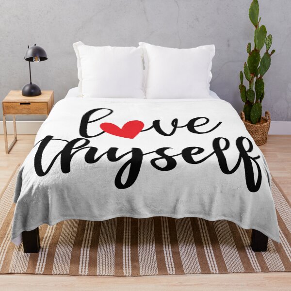 Item preview, Love Thyself Positive Affirmation Phrase designed and sold by MindfulMeta.