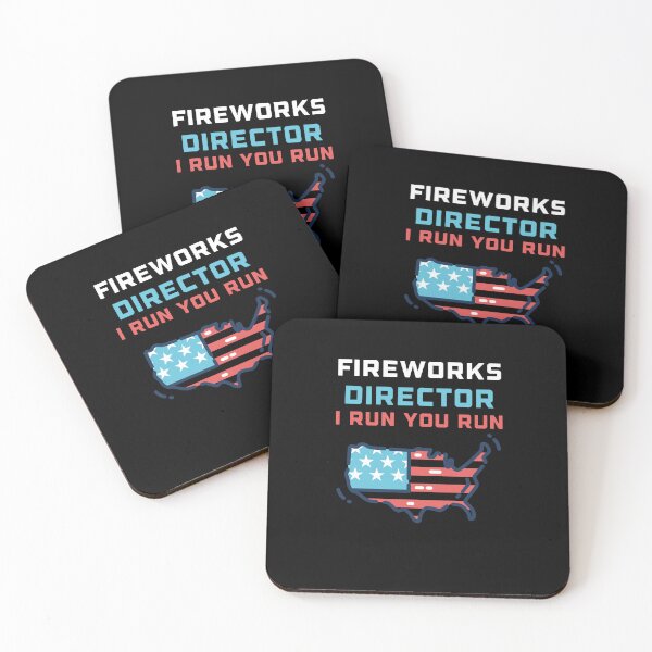 Item preview, 4th of july usa flag fireworks direction i run you run designed and sold by KHELISTORE.