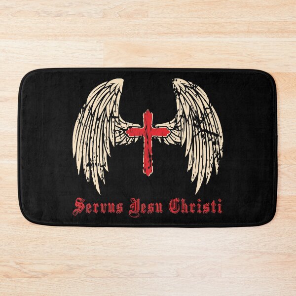 Item preview, Servant of Christ Wings Cross Distressed Latin designed and sold by tronictees.