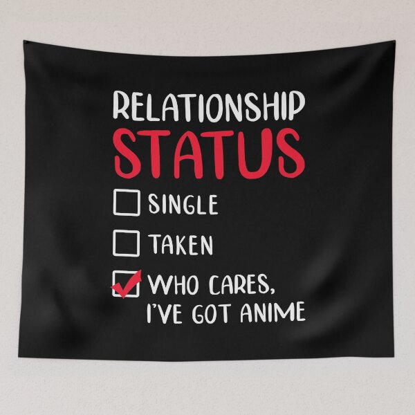 Aperçu de l'œuvre Statut relationnel - Amateurs d'anime créée et vendue par T-shirt For You.