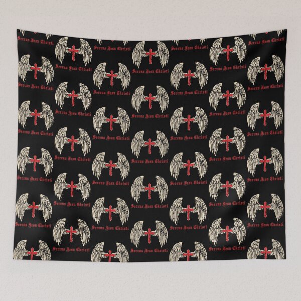 Item preview, Servant of Christ Wings Cross Distressed Latin designed and sold by tronictees.