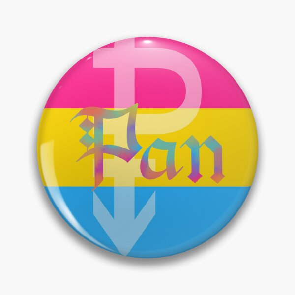 Item preview, Pan Pride Flag Pansexual Gothic Calligraphy designed and sold by mostlyghostly42.