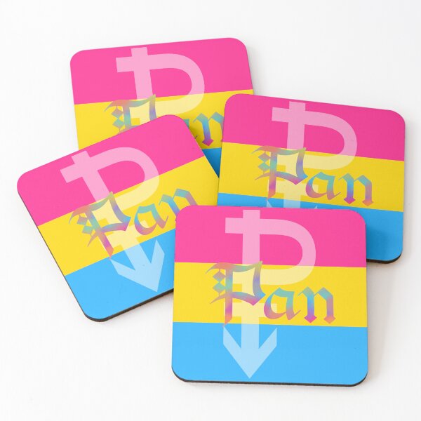 Item preview, Pan Pride Flag Pansexual Gothic Calligraphy designed and sold by mostlyghostly42.