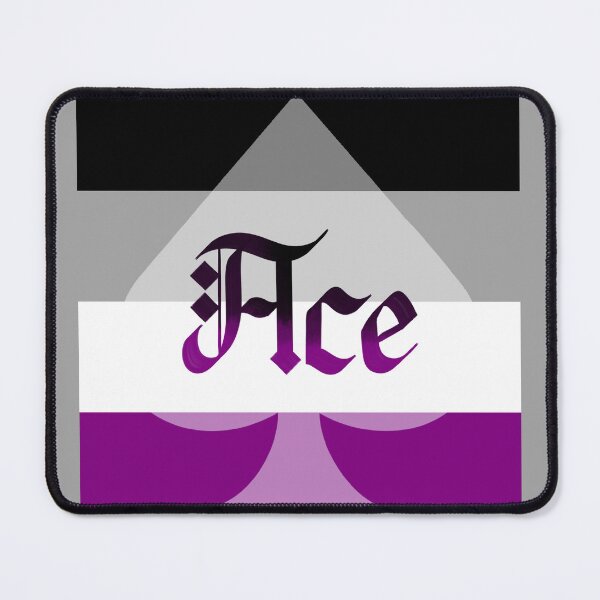 Item preview, Ace Pride Flag Asexual Gothic Calligraphy designed and sold by mostlyghostly42.